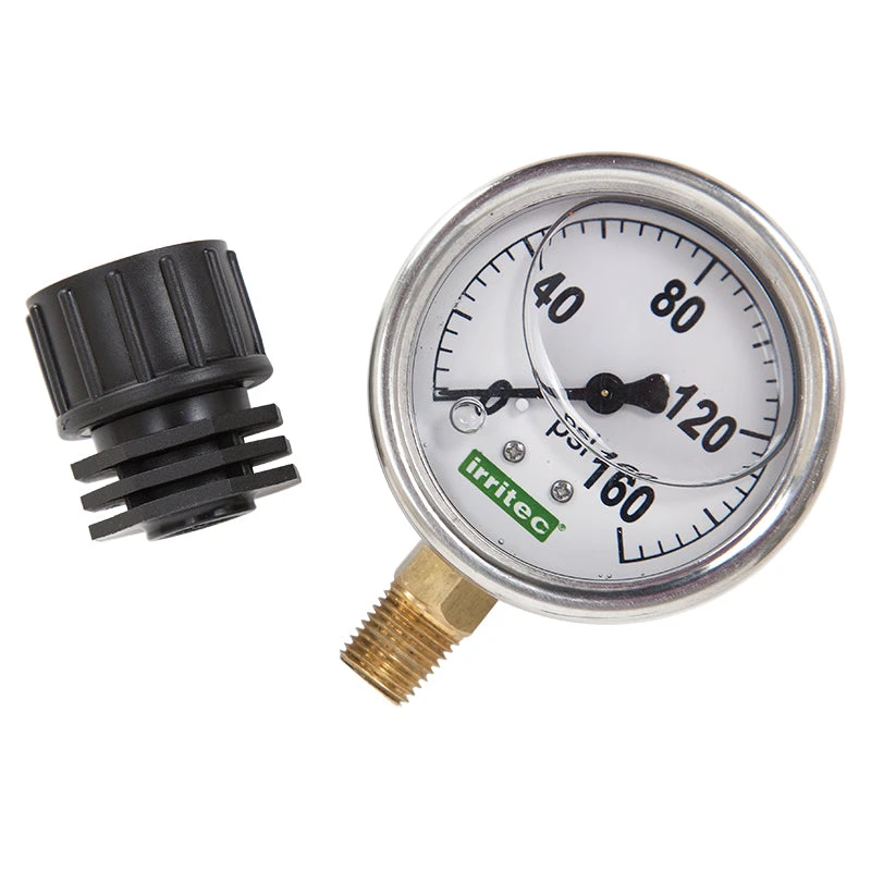 Water Pressure Gauge With Female Hose Thread, 0-160 Psi 2 Water Pressure Gauge With Female Hose Thread, 0-160 Psi - Image 2