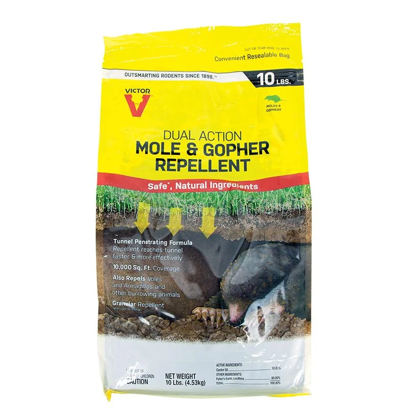 Victor Mole/Gopher Repellent Granular 10 Lb 1 Victor Mole/Gopher Repellent Granular 10 Lb